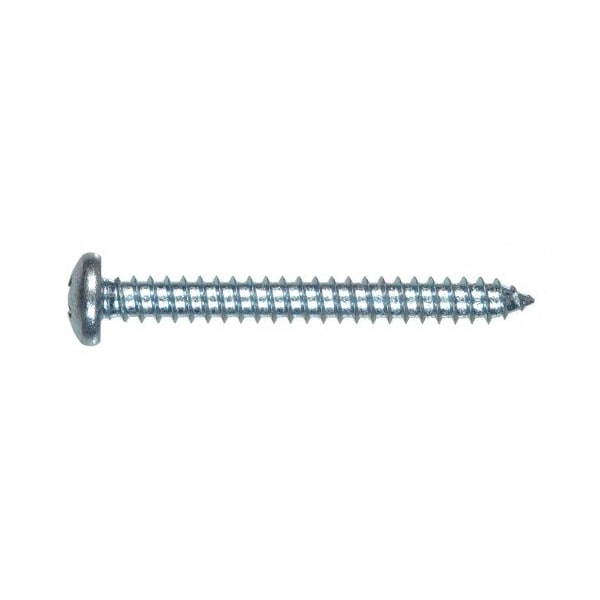 Sheet Metal Screw, #10 X 3/4 In, Zinc Plated Steel Pan Head Phillips Drive, 5 PK